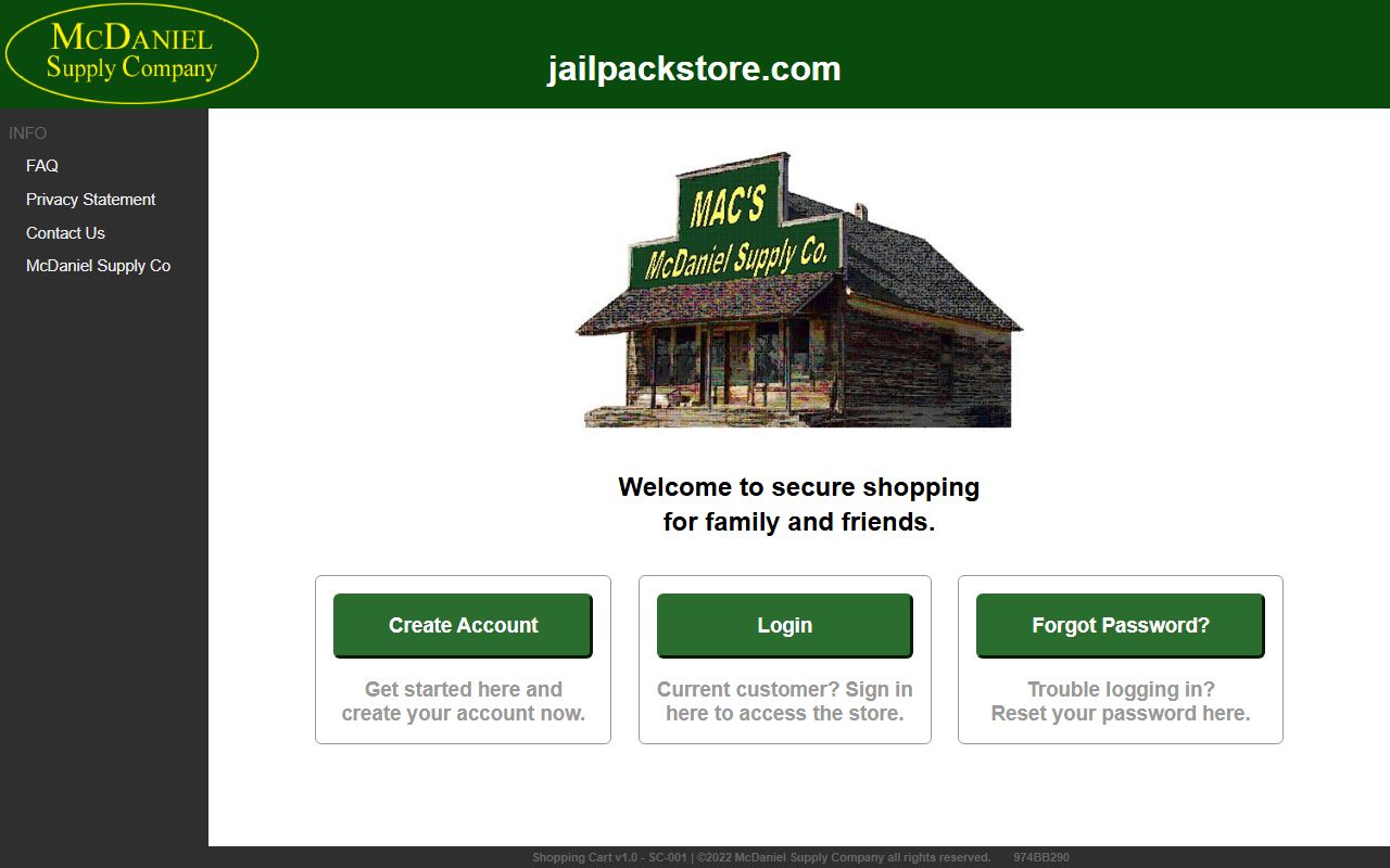Davie County inmate records JailPackStore deposit page